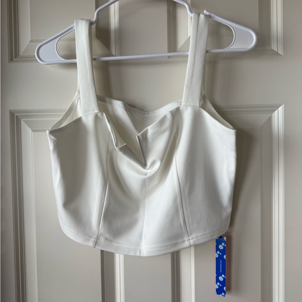 Cider White Crop Top